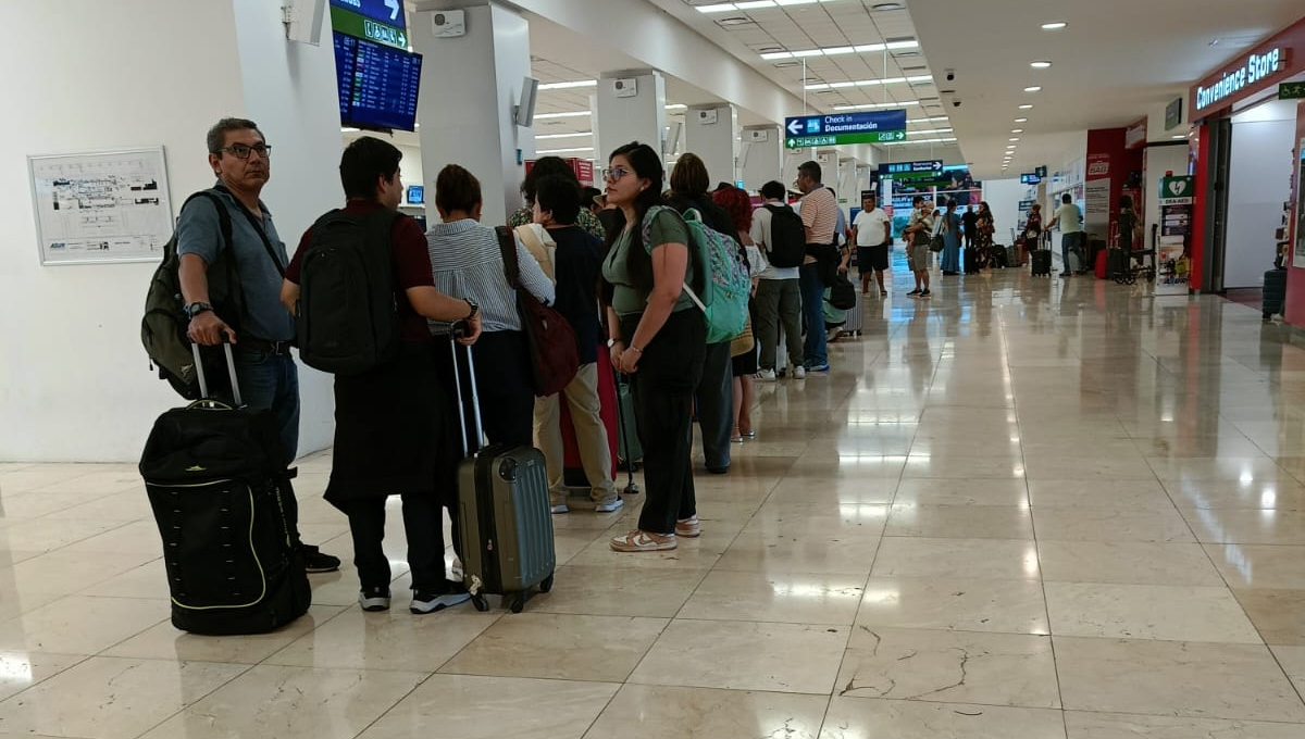 Hay buena afluencia de pasajeros en el aeropuerto de Mérida Hay buena afluencia de pasajeros en el aeropuerto de Mérida