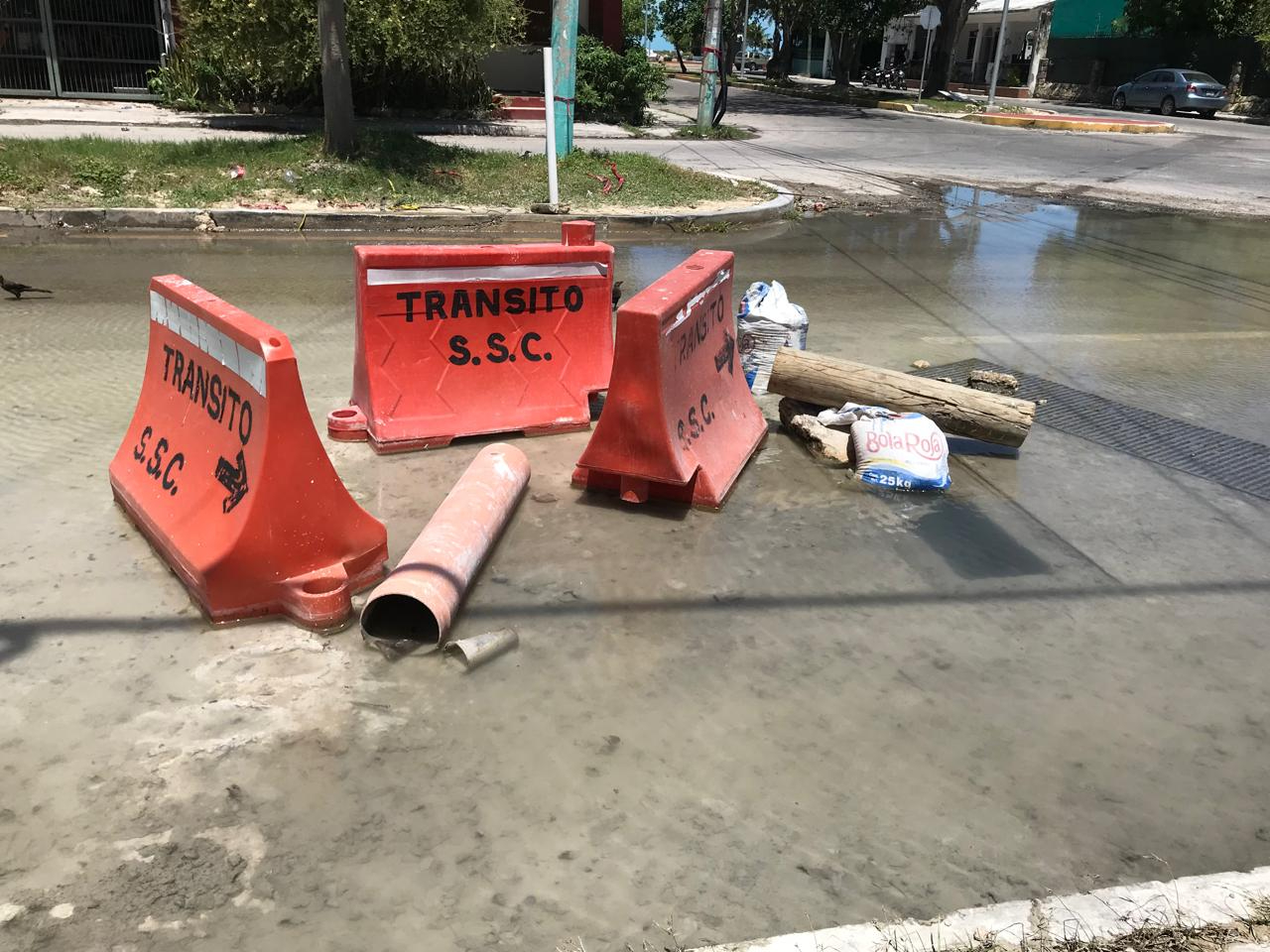 Donde se encuentra la fuga solo pusieron algunos señalamientos.