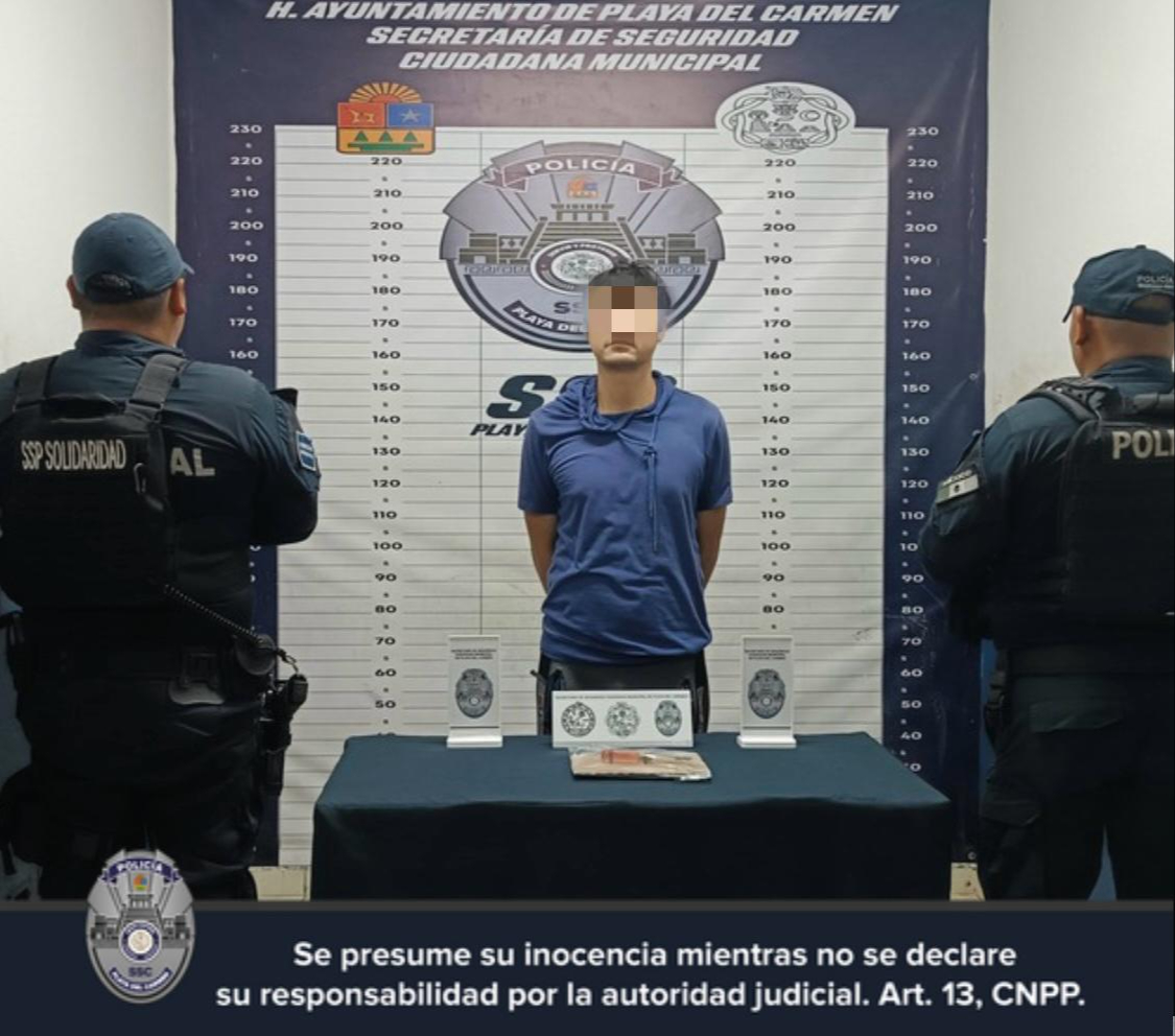 El detenido fue identificado como Adán “N”, de 31 años y originario de Puebla El detenido fue identificado como Adán “N”, de 31 años y originario de Puebla