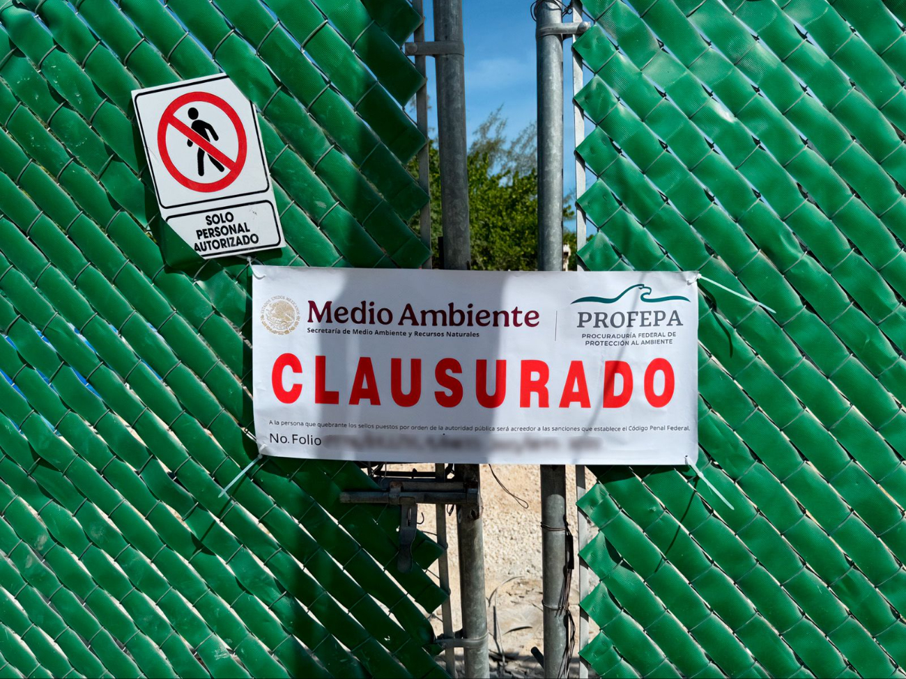 No contaban con la autorización de impacto ambiental emitida por la Semarnat No contaban con la autorización de impacto ambiental emitida por la Semarnat