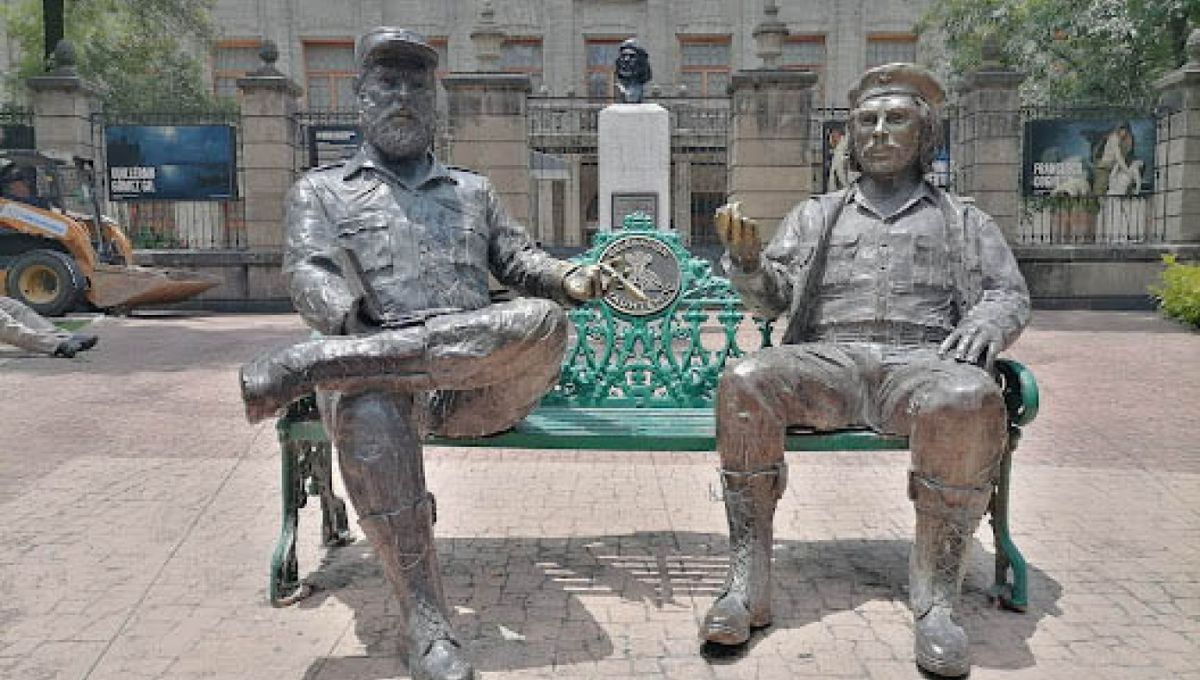 Las esculturas, instaladas en el Jardín Tabacalera, formaban parte del “Monumento Encuentro” Las esculturas, instaladas en el Jardín Tabacalera, formaban parte del “Monumento Encuentro”