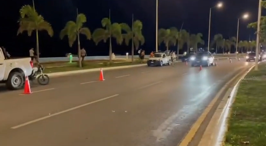 Fallo en filtro de alcoholemia en Campeche: Conductor escapa ante policías estatales
