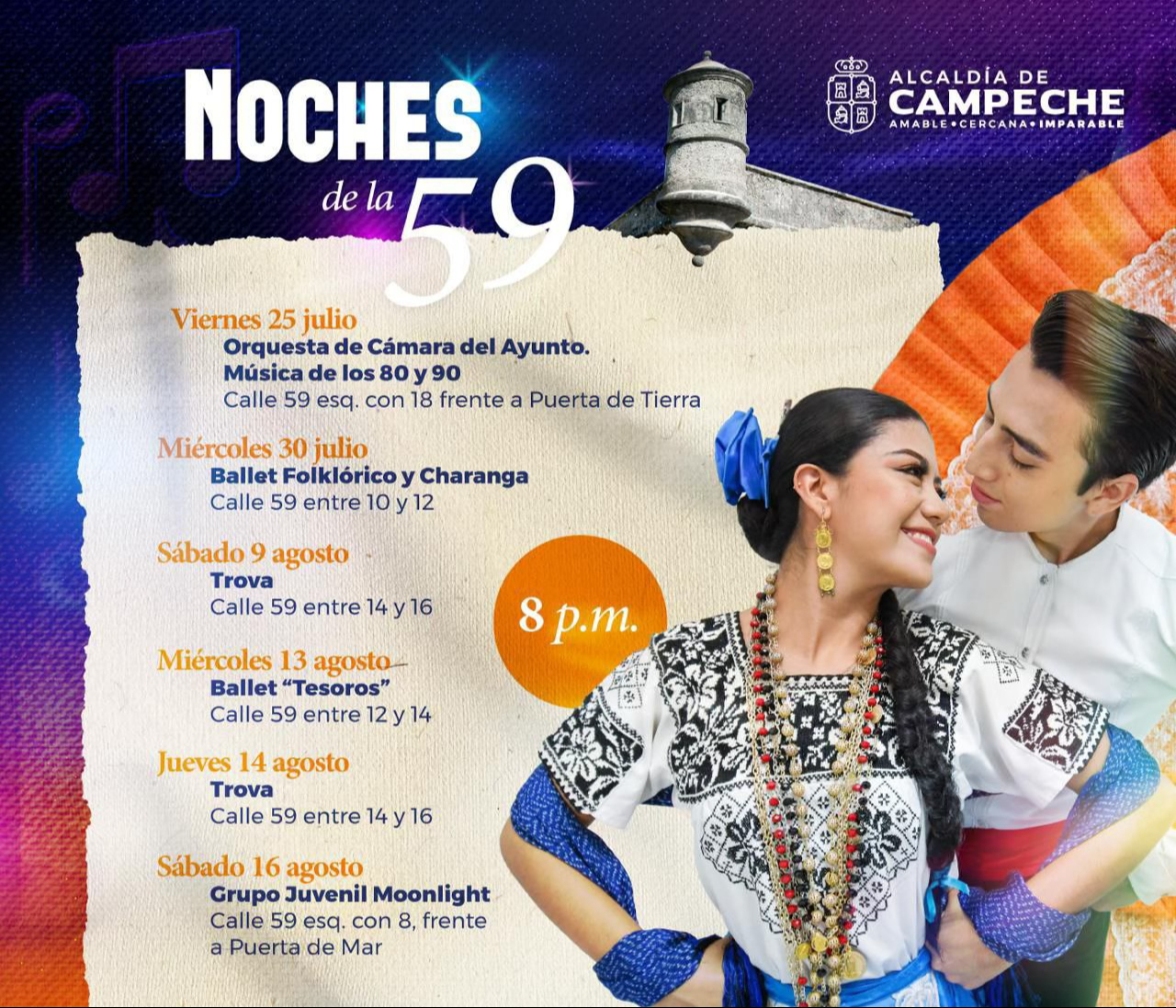 Las actividades se realizarán hasta el 16 de agosto en distintos puntos del Centro Histórico. Las actividades se realizarán hasta el 16 de agosto en distintos puntos del Centro Histórico.