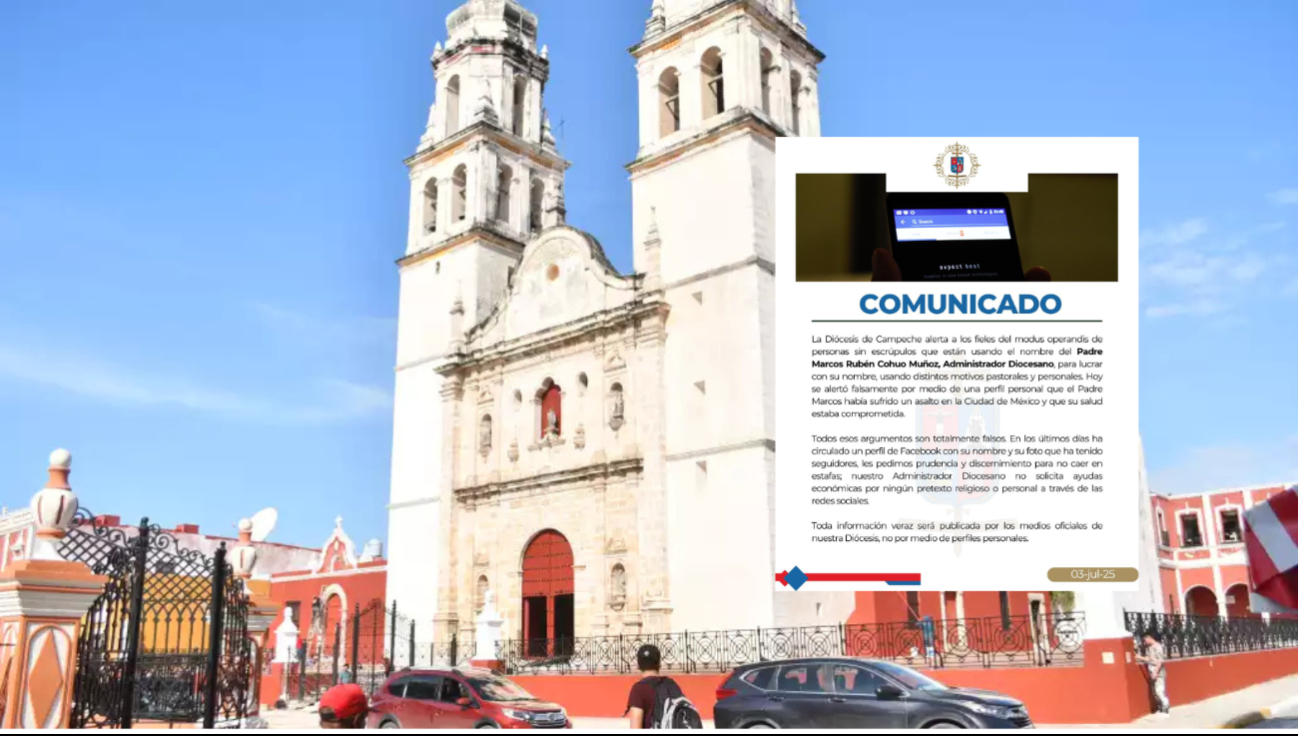 Usan nombre de sacerdote en Campeche para estafar por redes sociales Usan nombre de sacerdote en Campeche para estafar por redes sociales