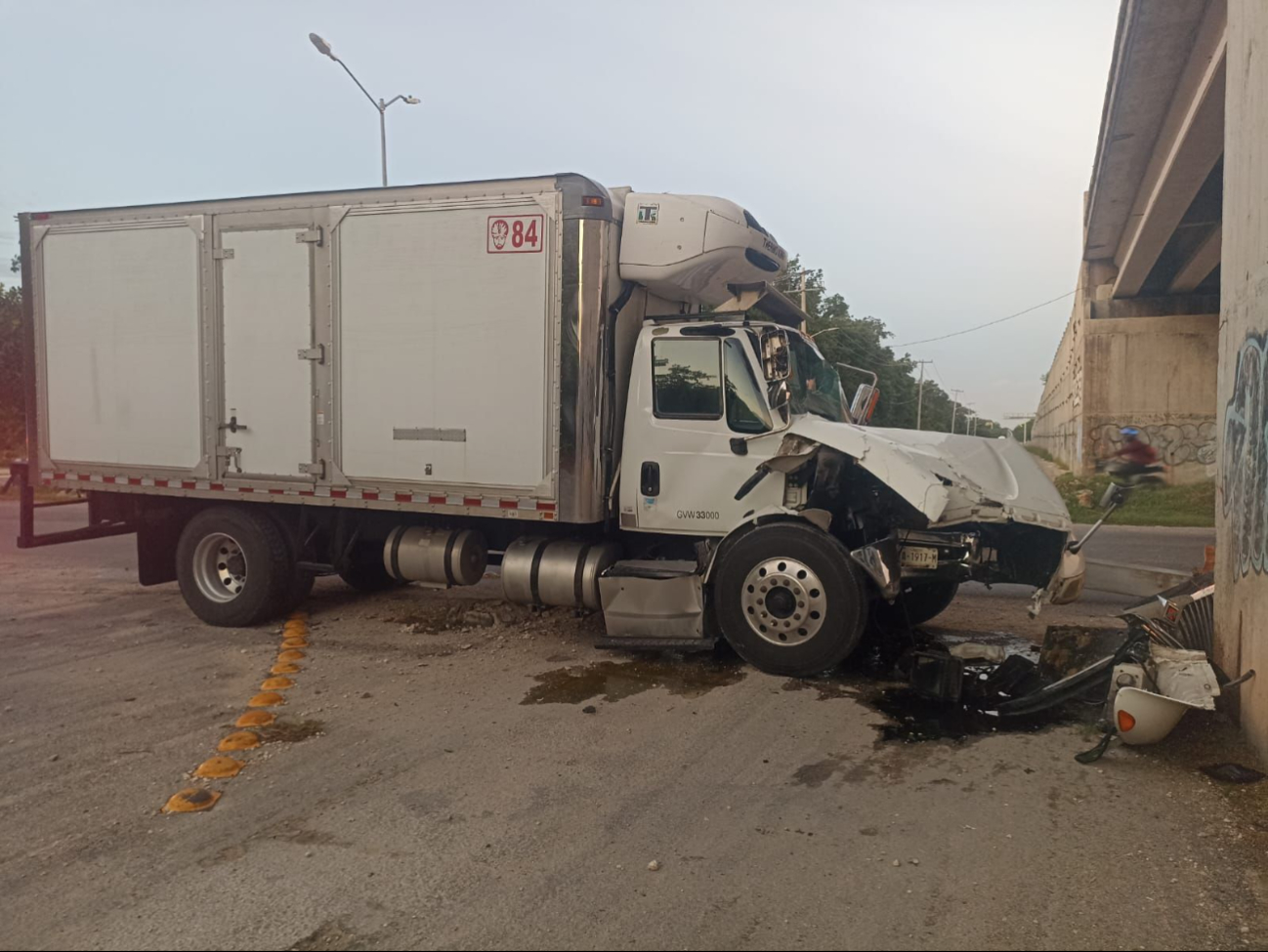 Hasta el momento se desconoce el estado de salud del accidentado Hasta el momento se desconoce el estado de salud del accidentado