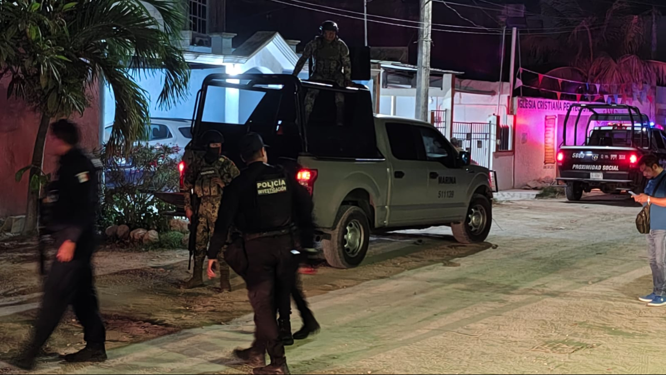 Acribillan a balazos a dos hombres en Cancún Acribillan a balazos a dos hombres en Cancún