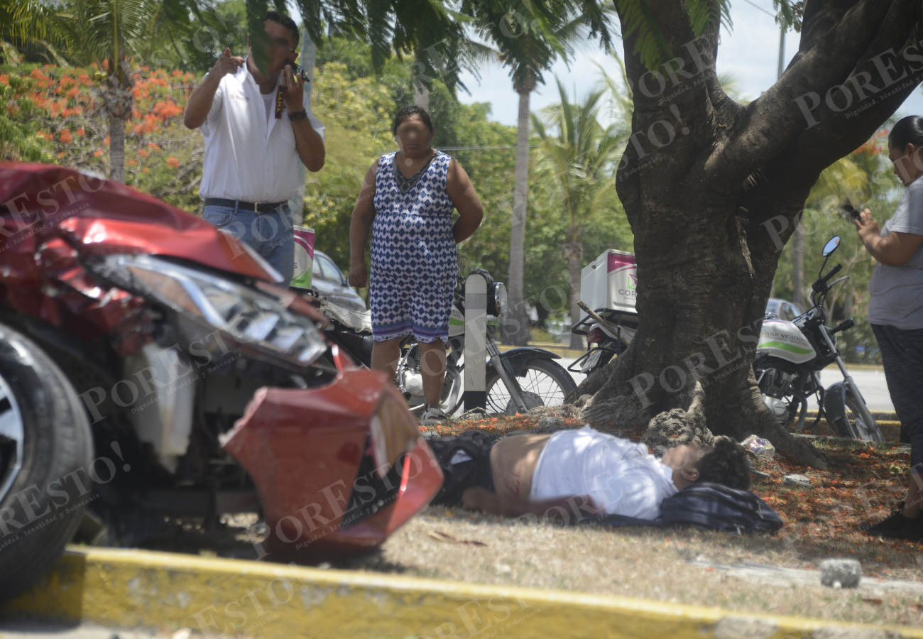 Conductora atropelló a adolescente en la avenida Andrés Quintana Roo de Cancún