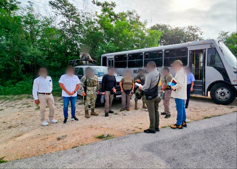 Elementos de diferentes dependencias federales acudieron a la zona dañada.