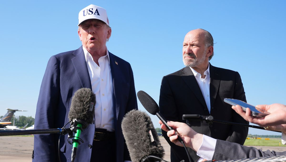 Donald Trump, presidente de Estados Unidos, y Howard Lutnick, secretario de Comercio