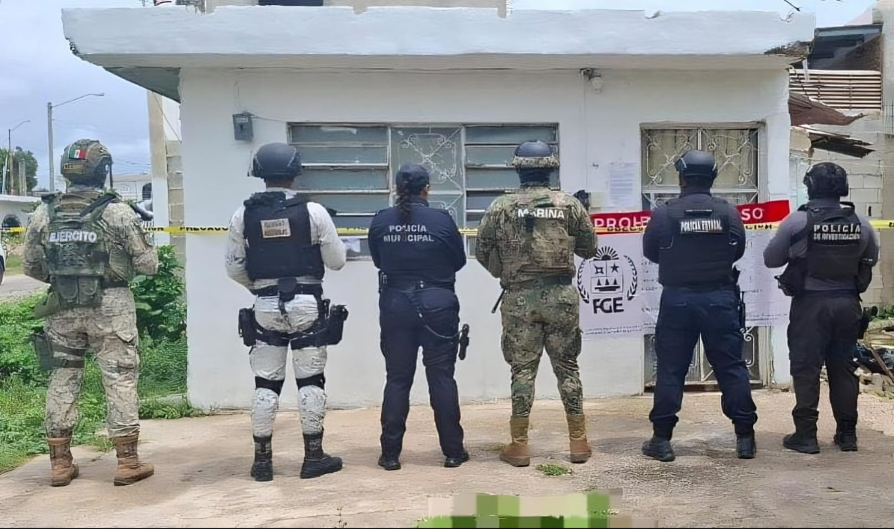 Elementos de diferentes corporaciones de seguridad participaron en el operativo. Elementos de diferentes corporaciones de seguridad participaron en el operativo.