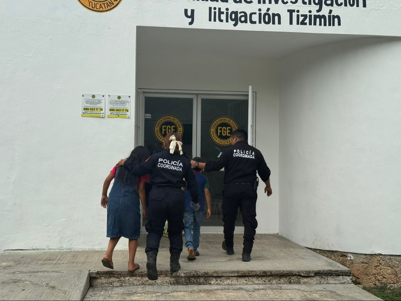 Los dos menores eran auxiliados por vecinos de Tizimín, quienes lo reportaron a las autoridades