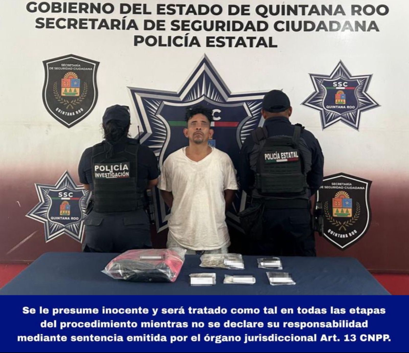 El sujeto fue puesto a disposición de la Fiscalía Especializada en Combate al Delito de Narcomenudeo. El sujeto fue puesto a disposición de la Fiscalía Especializada en Combate al Delito de Narcomenudeo.