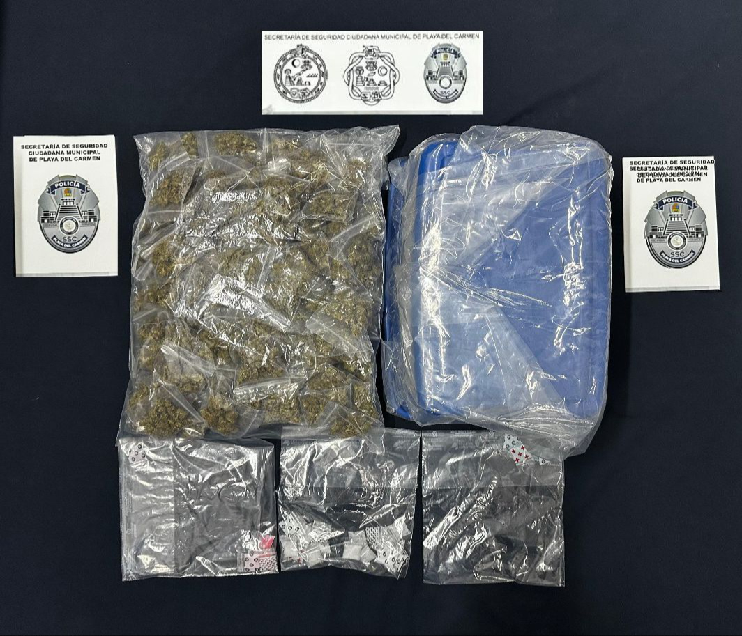 Se aseguraron bolsas con marihuana y cristal Se aseguraron bolsas con marihuana y cristal