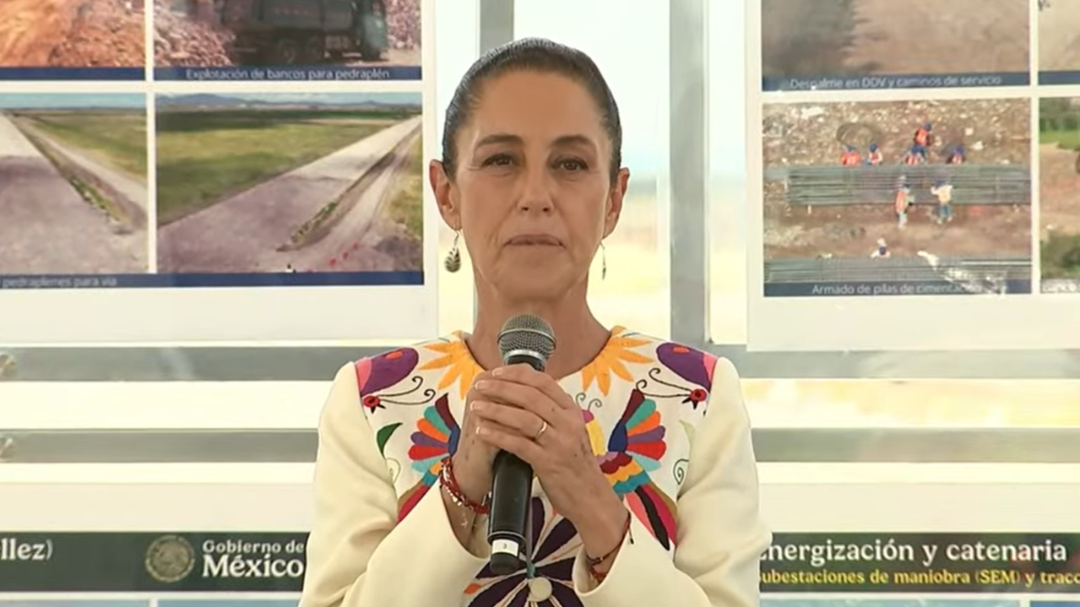 Claudia Sheinbaum supervisa los avances del tren CDMX-Pachuca