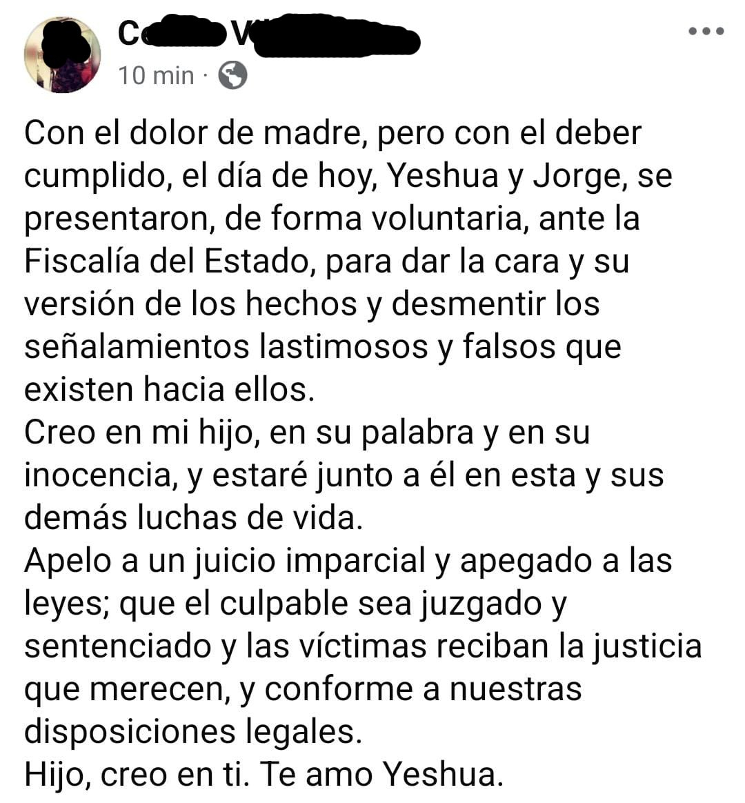Familia de los implicados aseguran que desmentirán las acusaciones Familia de los implicados aseguran que desmentirán las acusaciones