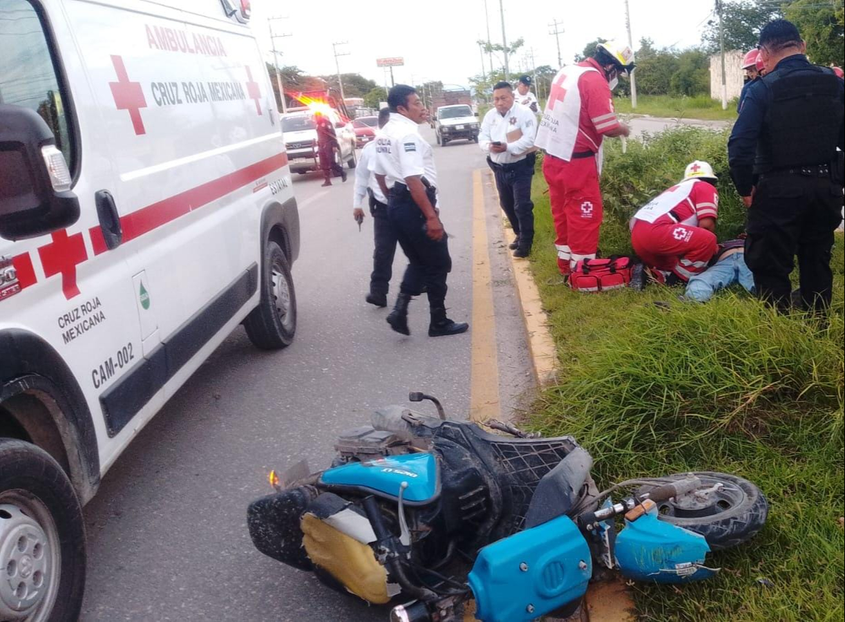 El lesionado fue trasladado de urgencia al Hospital IMSS Bienestar; su estado actual no ha sido informado. El lesionado fue trasladado de urgencia al Hospital IMSS Bienestar; su estado actual no ha sido informado.
