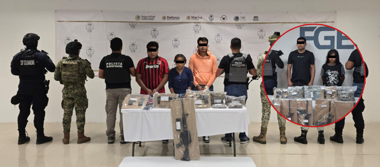 Los ocho detenidos, así como los indicios asegurados fueron puestos a disposición del Ministerio Público Los ocho detenidos, así como los indicios asegurados fueron puestos a disposición del Ministerio Público