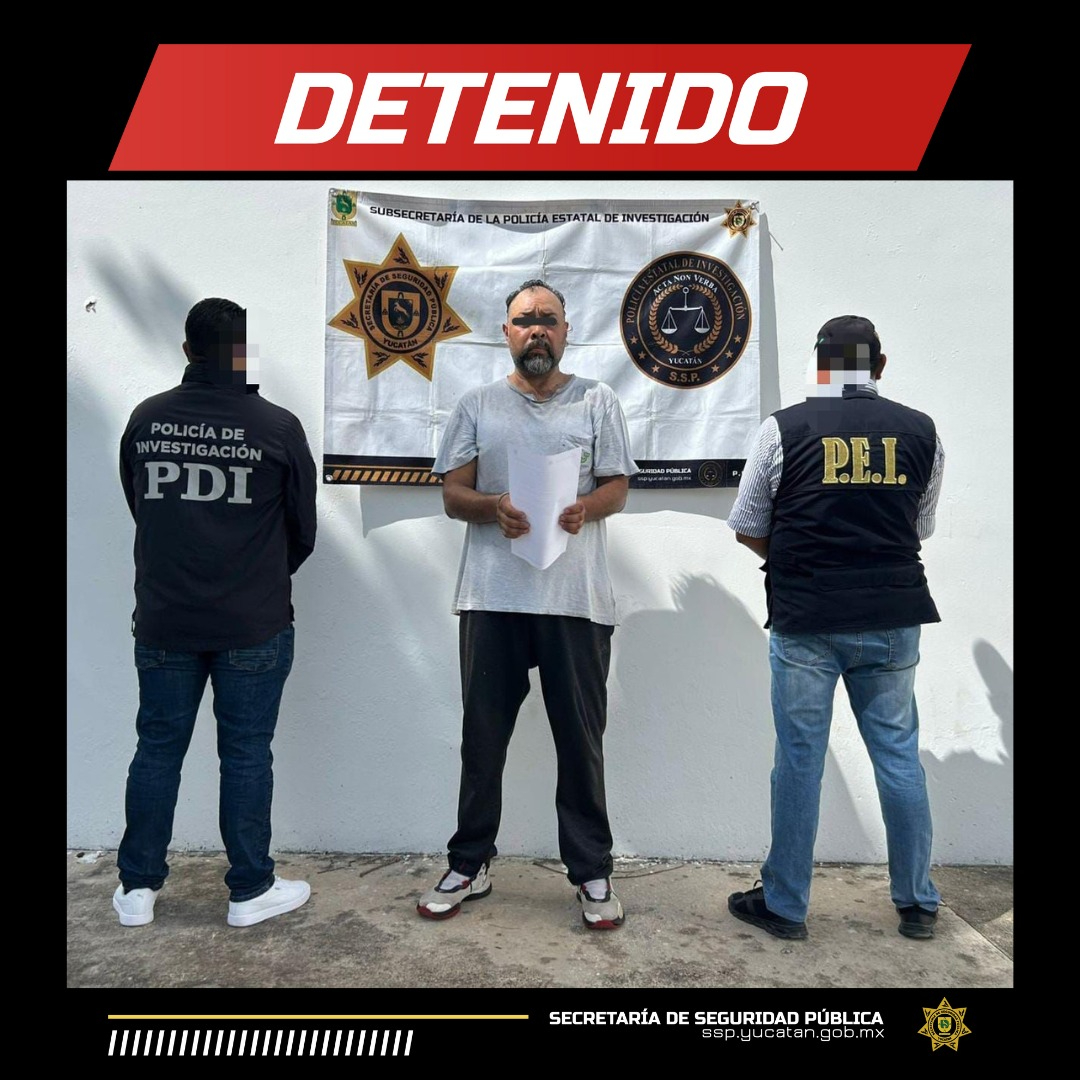 Detienen en Yucatán a prófugo acusado de violación en la CDMX