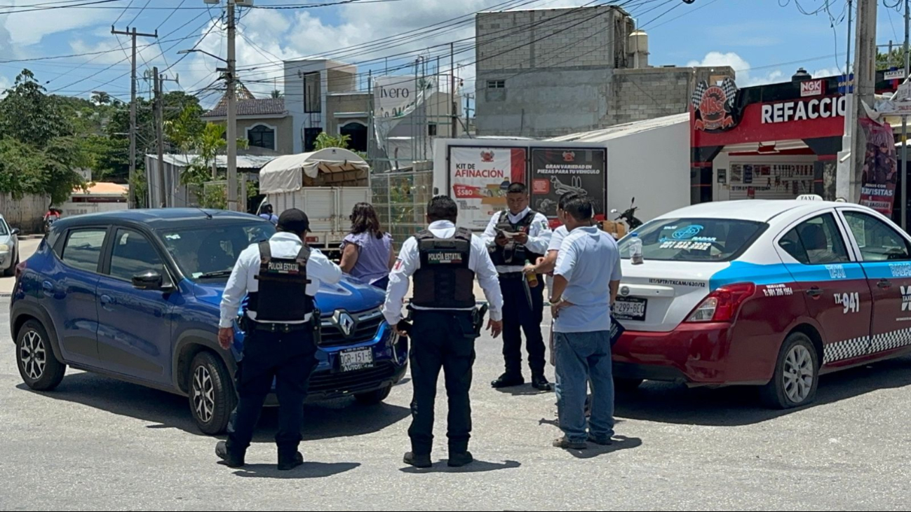 La policía intervino y logró un acuerdo entre las partes para el pago de daños.