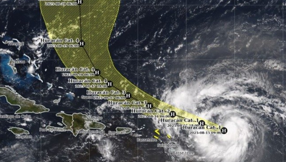 El Huracán Erin no afectará a la Península de Yucatán
