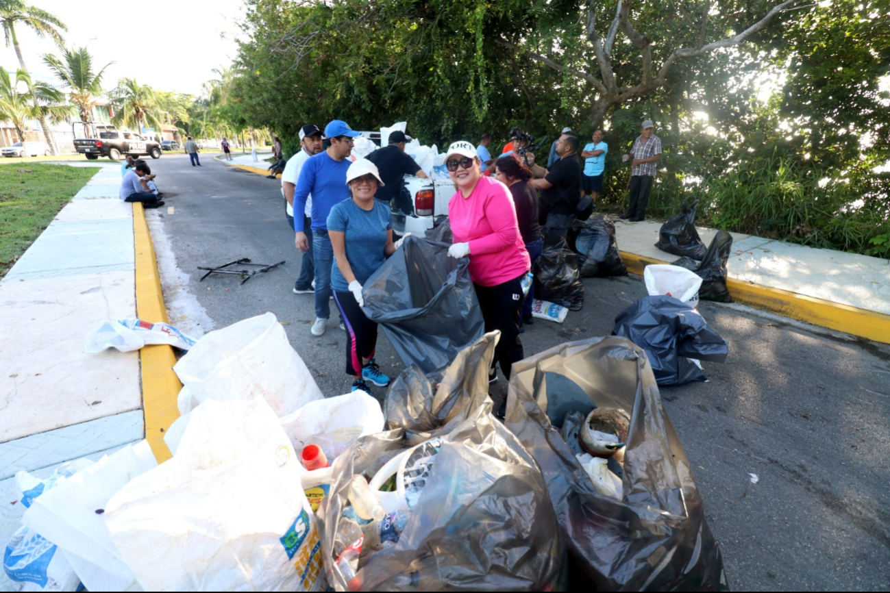 Recolectan más de media tonelada de basura tras jornada de limpieza