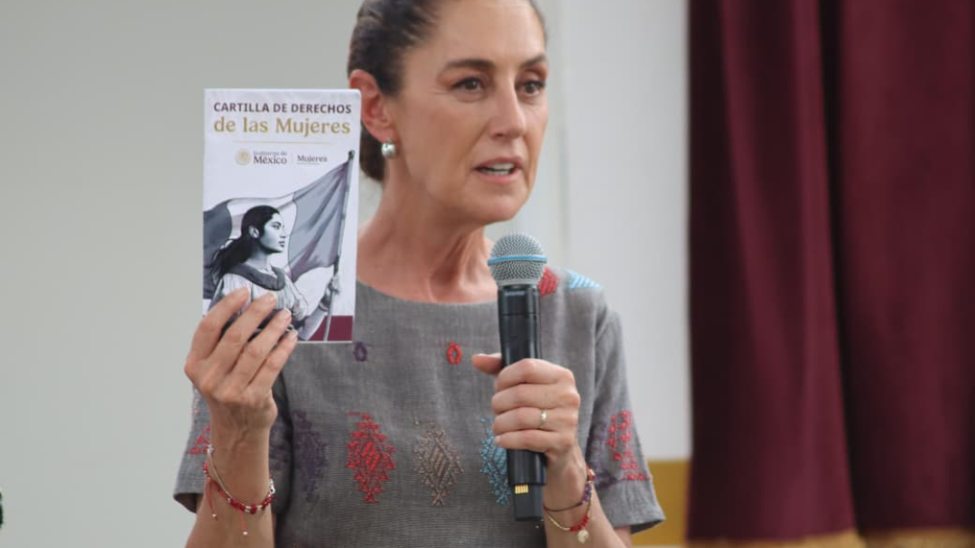 Sheinbaum reafirmó que su gobierno impulsa la igualdad, salud, educación, propiedad, vivienda y vida libre de violencia para las mujeres.