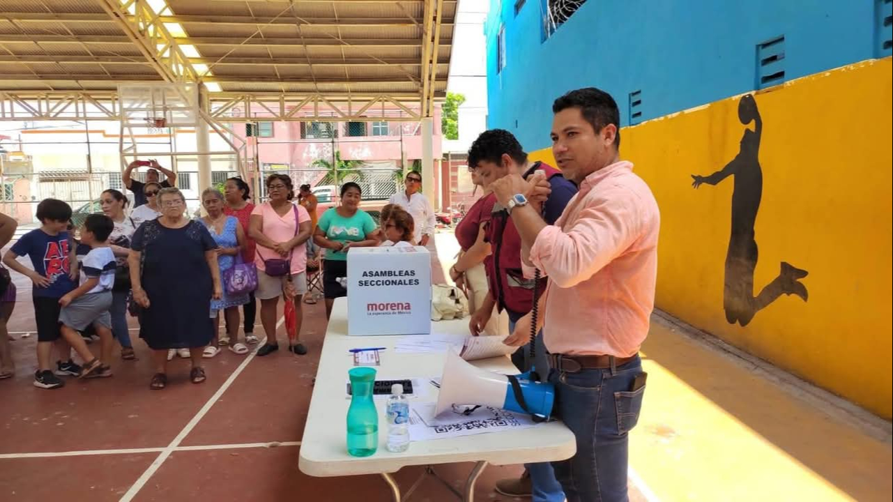 Inconformidades frenan elección de comité seccional de Morena en Carmen