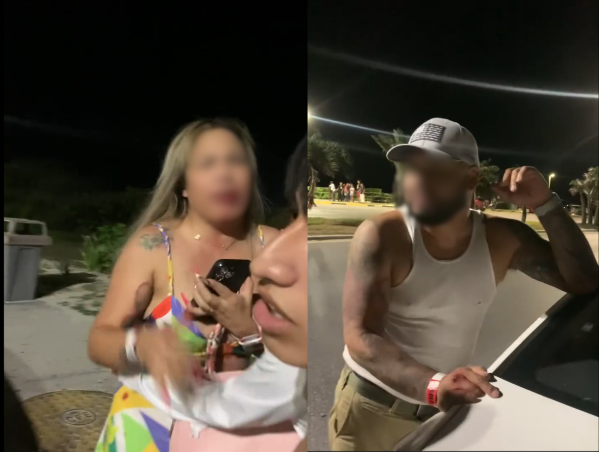La mujer al parecer perdió algunos dientes debido a la brutal golpiza