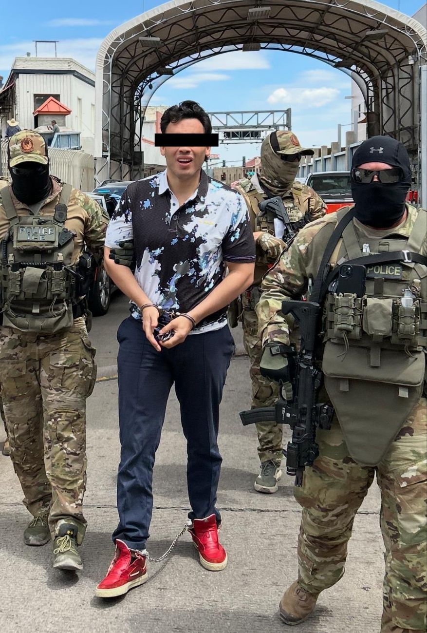 El Junior fue aprehendido en cuanto piso territorio mexicano.