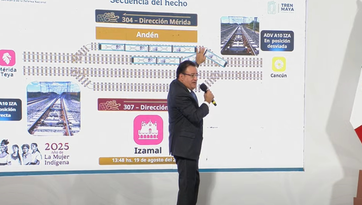 “Eso no debería haber pasado”: Director del Tren Maya informa sobre el descarrilamiento en la Estación Izamal