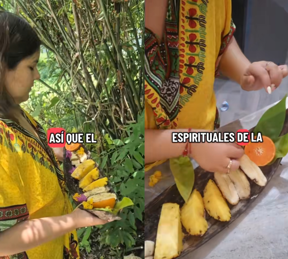 Horas después, el alimento ya no se encontraba, por lo que cree que los aluxes disfrutaron del regalo