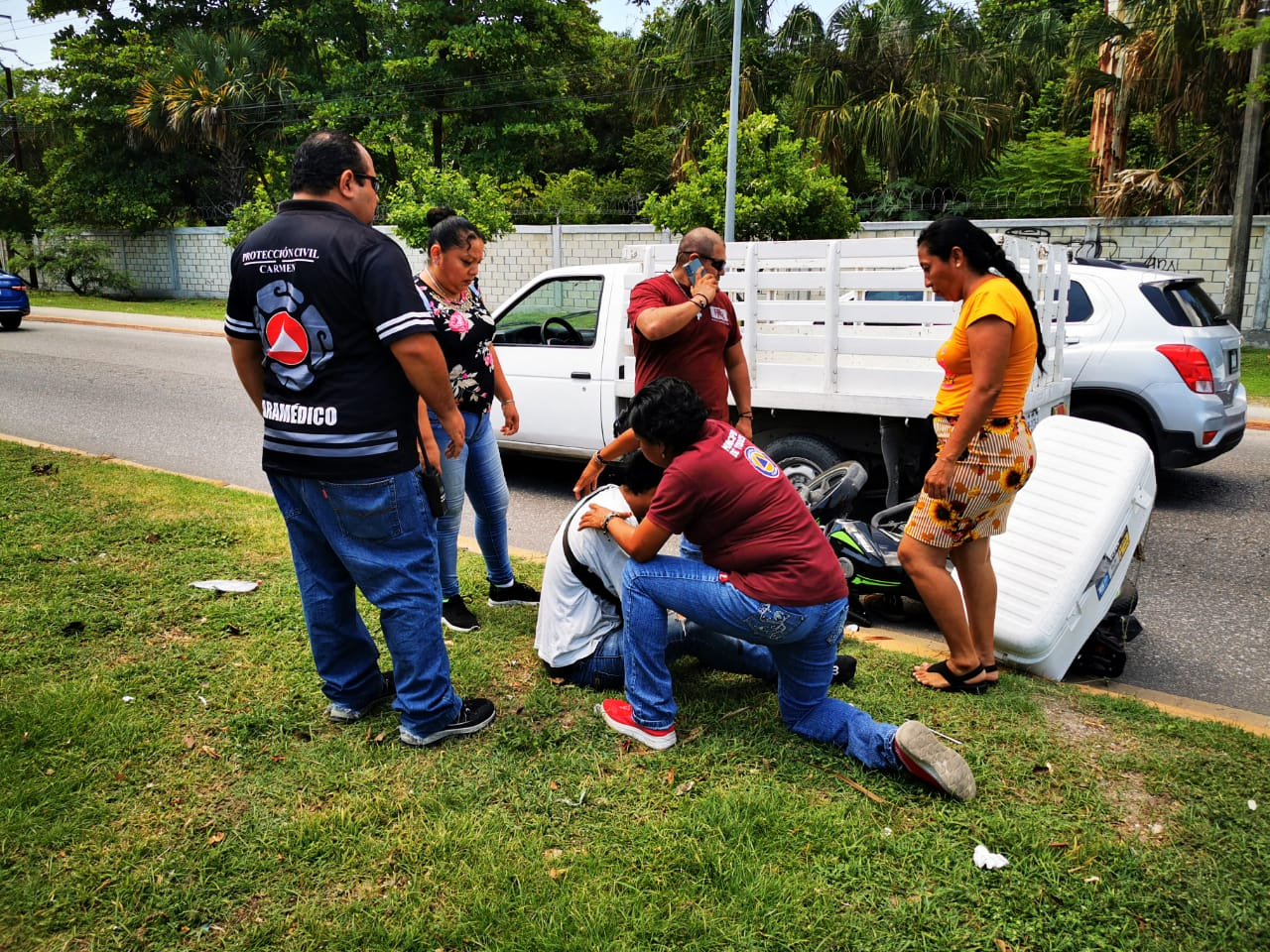 Accidente en rastro municipal moviliza a paramédicos, pero no pasa a mayores