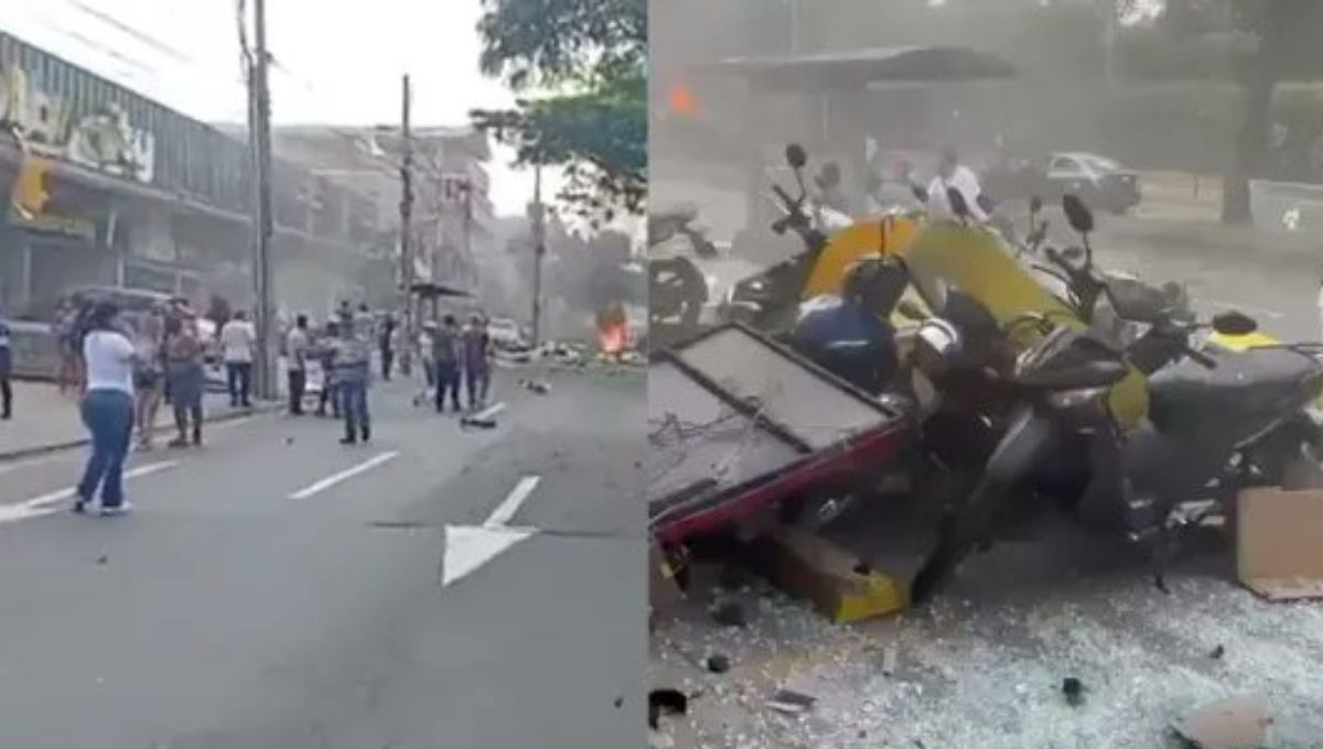 Videos difundidos en redes sociales muestran la magnitud del estallido