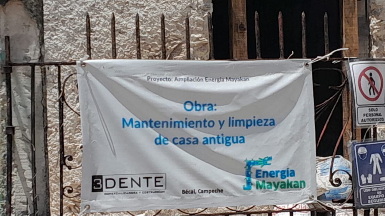Opacidad en restauración de casona en Bécal: Energía Mayakan ejecuta obras sin informar presupuesto Opacidad en restauración de casona en Bécal: Energía Mayakan ejecuta obras sin informar presupuesto