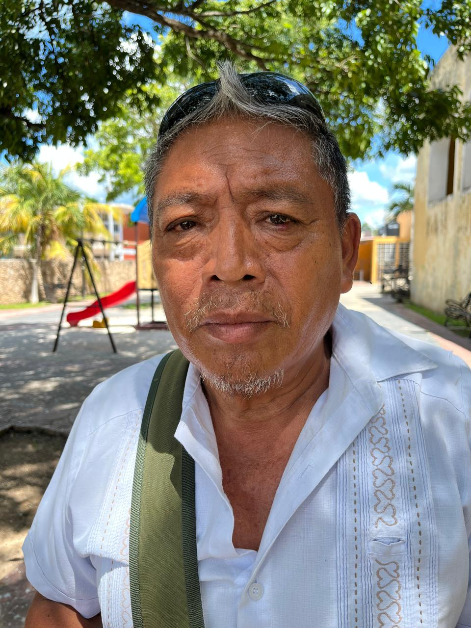Moisés Maas Huchín, comisario ejidal de Crucero San Luis. Moisés Maas Huchín, comisario ejidal de Crucero San Luis.
