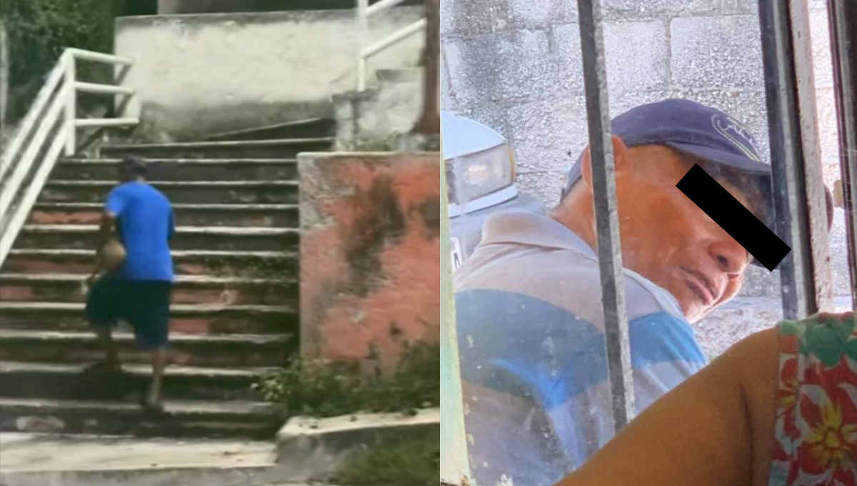 Fiscalía investiga a sujeto que arrastró a un cachorro en la colonia Sascalum, Campeche.