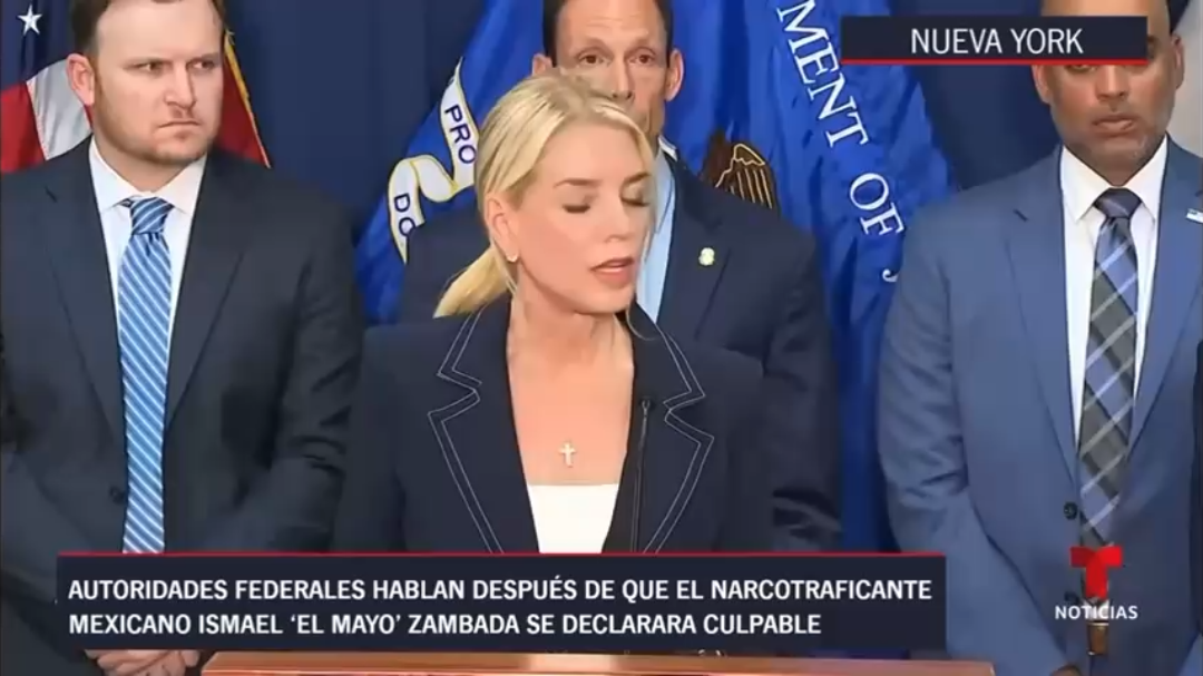 Pam Bondi, celebró la declaración de culpabilidad de Ismael "El Mayo" y agradeció el apoyo de autoridades mexicanas Pam Bondi, celebró la declaración de culpabilidad de Ismael "El Mayo" y agradeció el apoyo de autoridades mexicanas