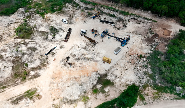 En Umán, otro predio fue clausurado este mes por explotación ilegal de material pétreo en 17 hectáreas. En Umán, otro predio fue clausurado este mes por explotación ilegal de material pétreo en 17 hectáreas.