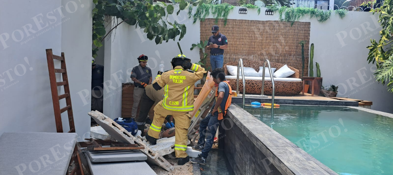 Tras ser rescatado, fue trasladado en ambulancia a un hospital Tras ser rescatado, fue trasladado en ambulancia a un hospital