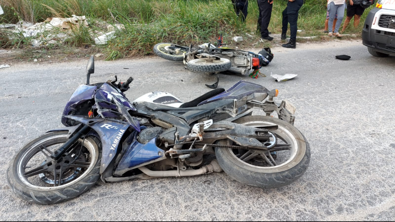 Grave accidente entre dos motocicletas deja una bebé herida de gravedad y tres adultos lesionados en Cancún Grave accidente entre dos motocicletas deja una bebé herida de gravedad y tres adultos lesionados en Cancún