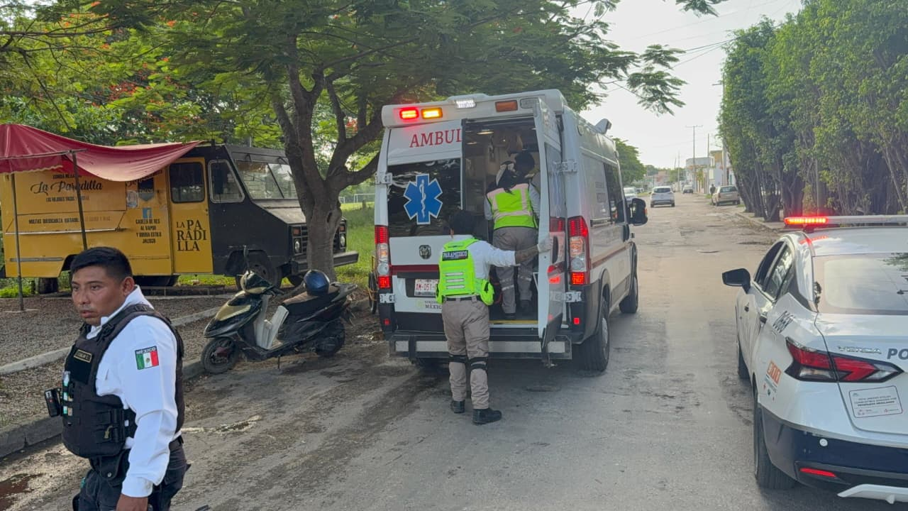 SAMU trasladó al herido al Hospital General de Especialidades para atención. SAMU trasladó al herido al Hospital General de Especialidades para atención.