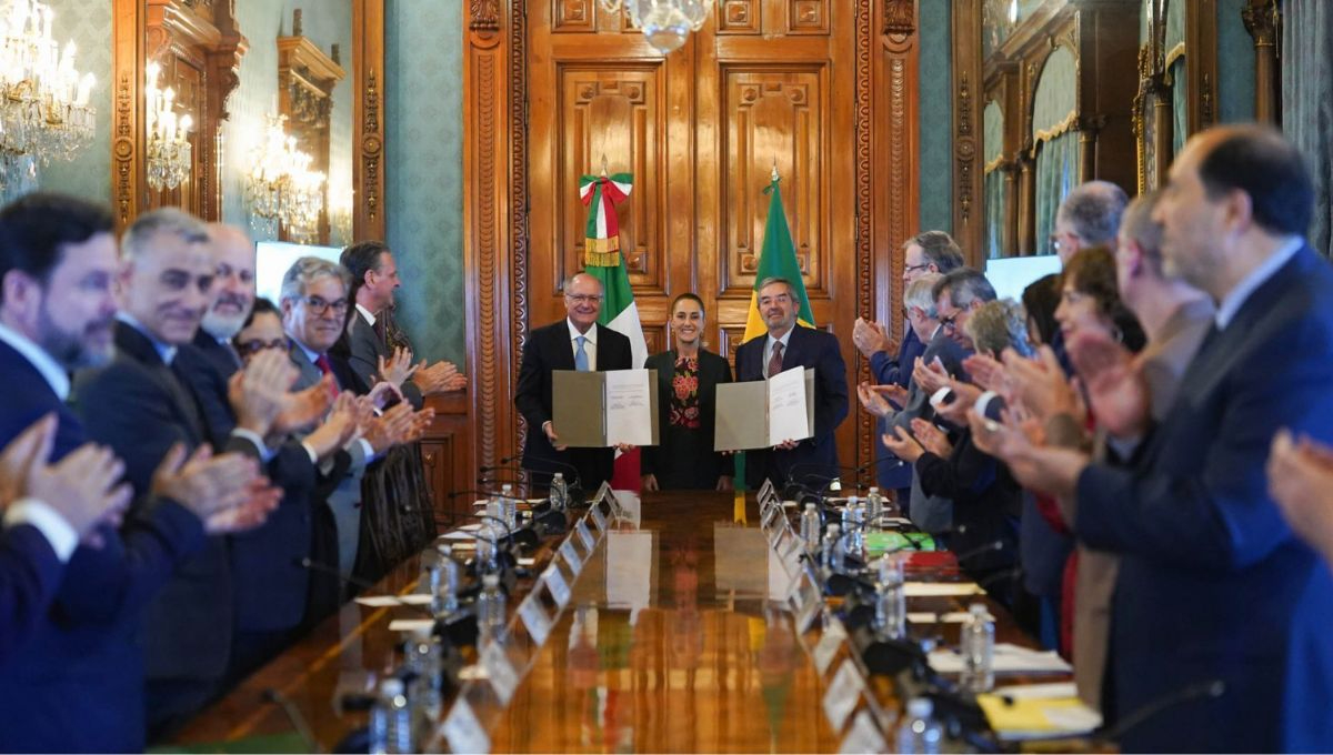 La presidenta Claudia Sheinbaum recibió en Palacio Nacional al vicepresidente de Brasil, Geraldo Alckmin La presidenta Claudia Sheinbaum recibió en Palacio Nacional al vicepresidente de Brasil, Geraldo Alckmin