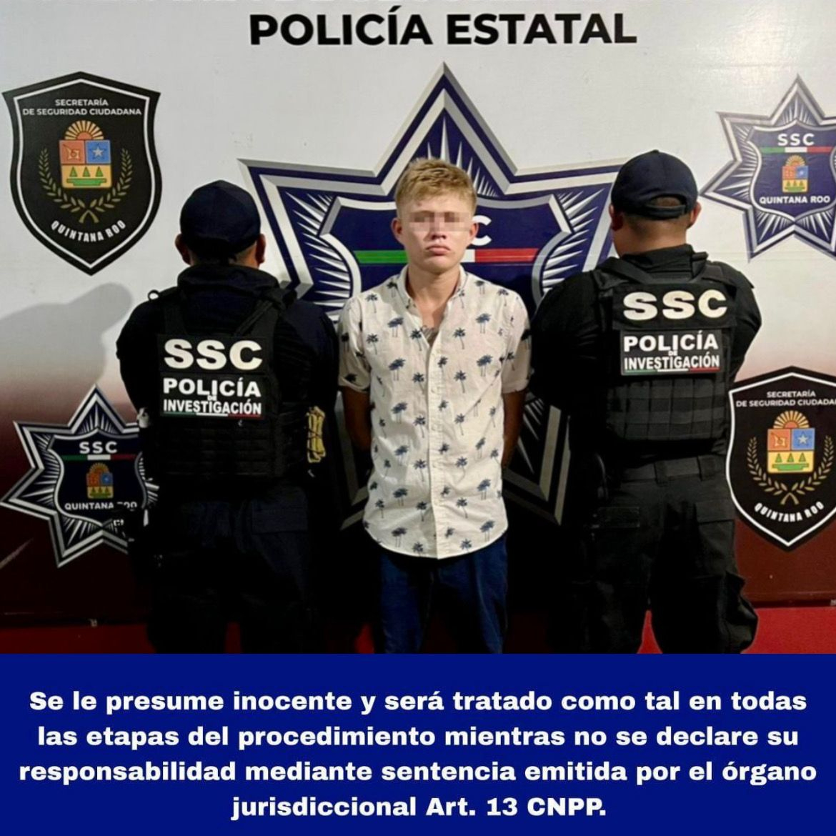 Presunto homicida fue detenido en Cancún, minutos antes iba a ser atropellado por una patrulla Presunto homicida fue detenido en Cancún, minutos antes iba a ser atropellado por una patrulla