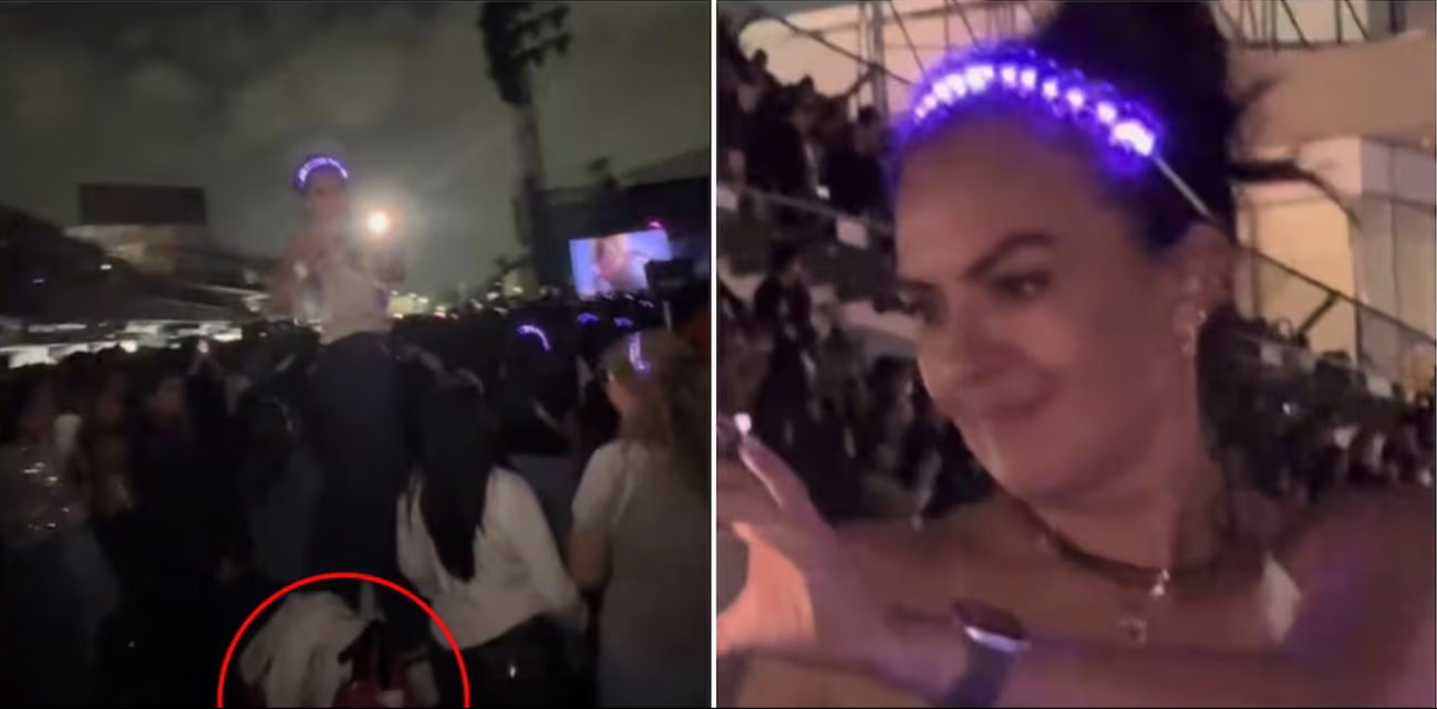 La mujer fue criticada por la acción La mujer fue criticada por la acción