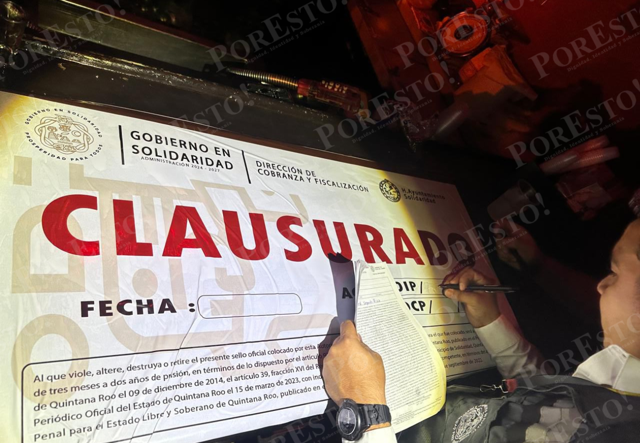 Se colocaron sellos de clausura en dos de las barras del establecimiento por la falta de permisos