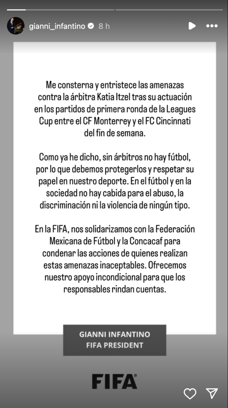 FIFA apoya a silbante mexicana