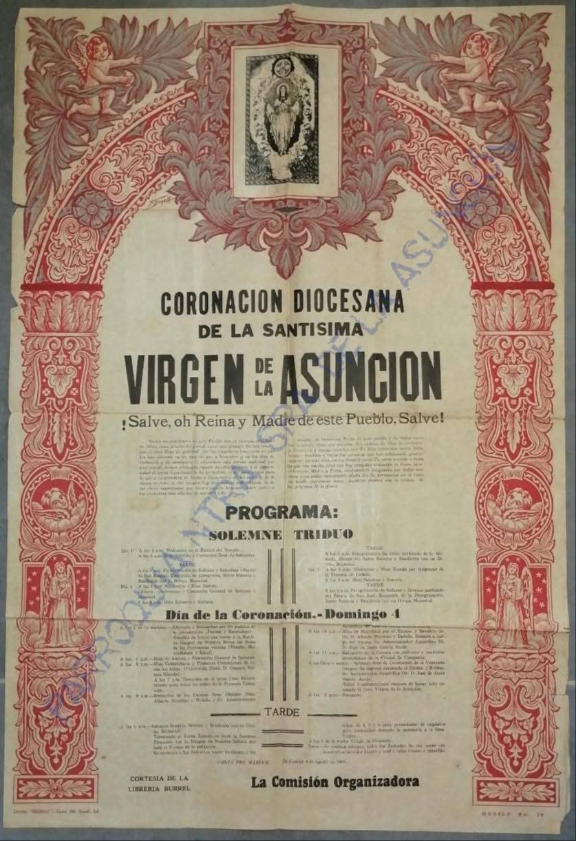 Programa original de la coronación que se realizó en 1963. Programa original de la coronación que se realizó en 1963.