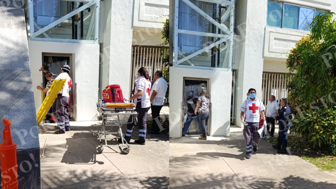 Se desploma elevador en el Poder Judicial de Playa del Carmen; reportan una persona lesionada Se desploma elevador en el Poder Judicial de Playa del Carmen; reportan una persona lesionada