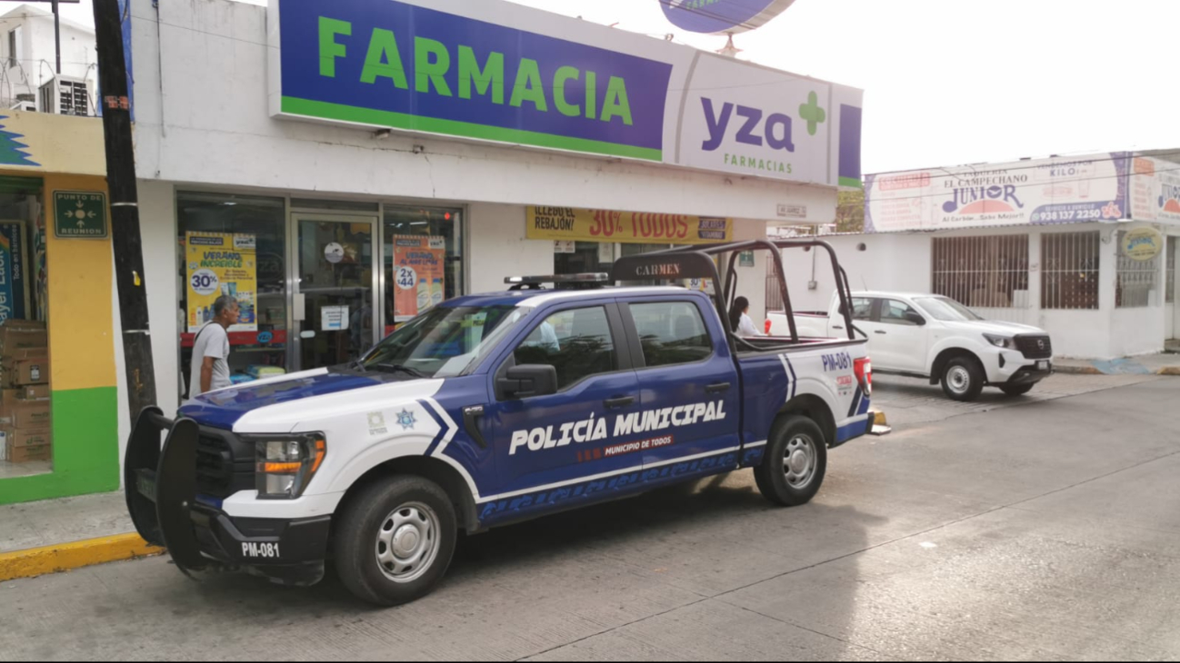 Asalto a mano armada en farmacia Yza de la colonia Fátima moviliza a las autoridades