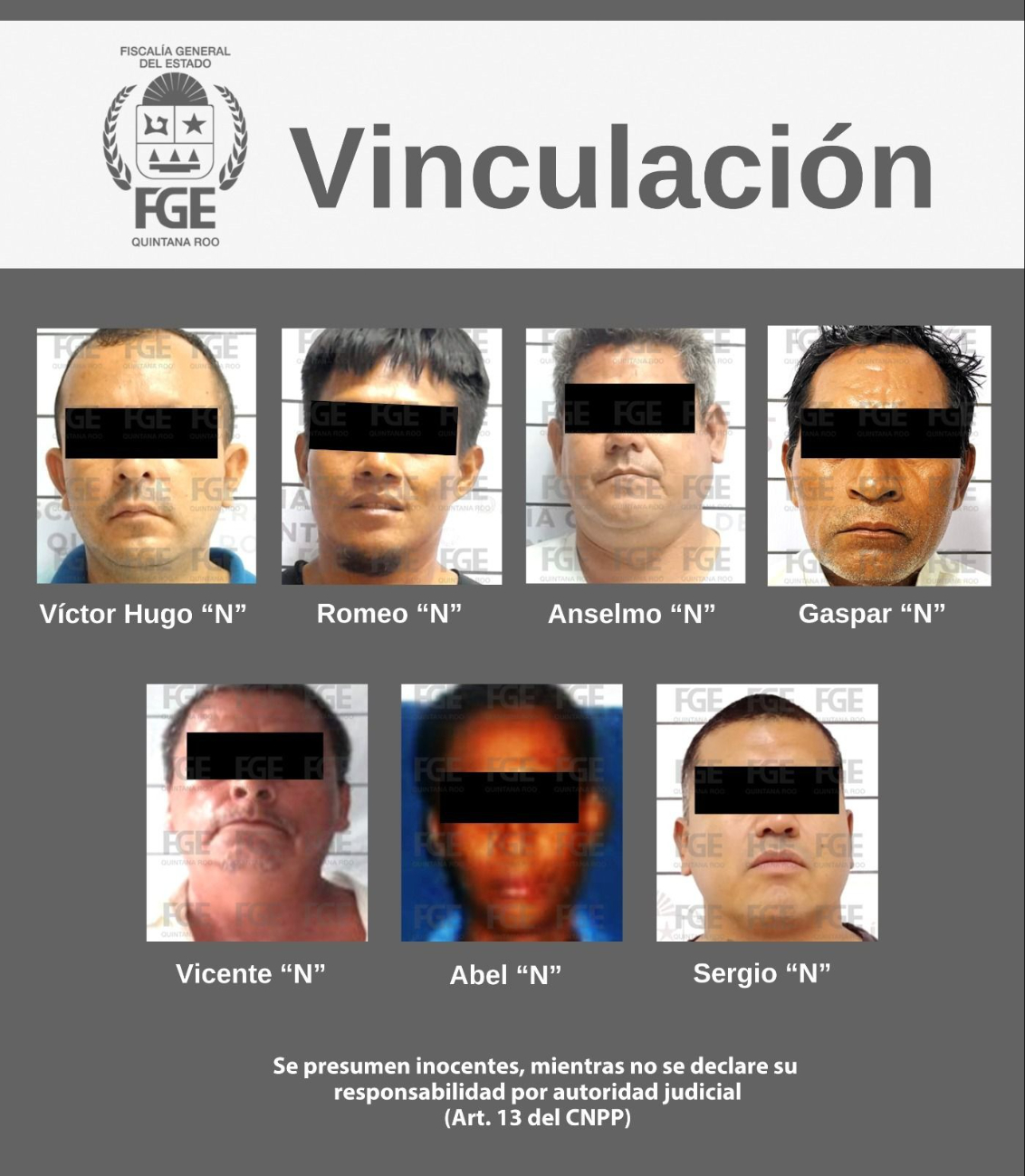 Siete hombres fueron vinculados a proceso por violencia familiar en Quintana Roo